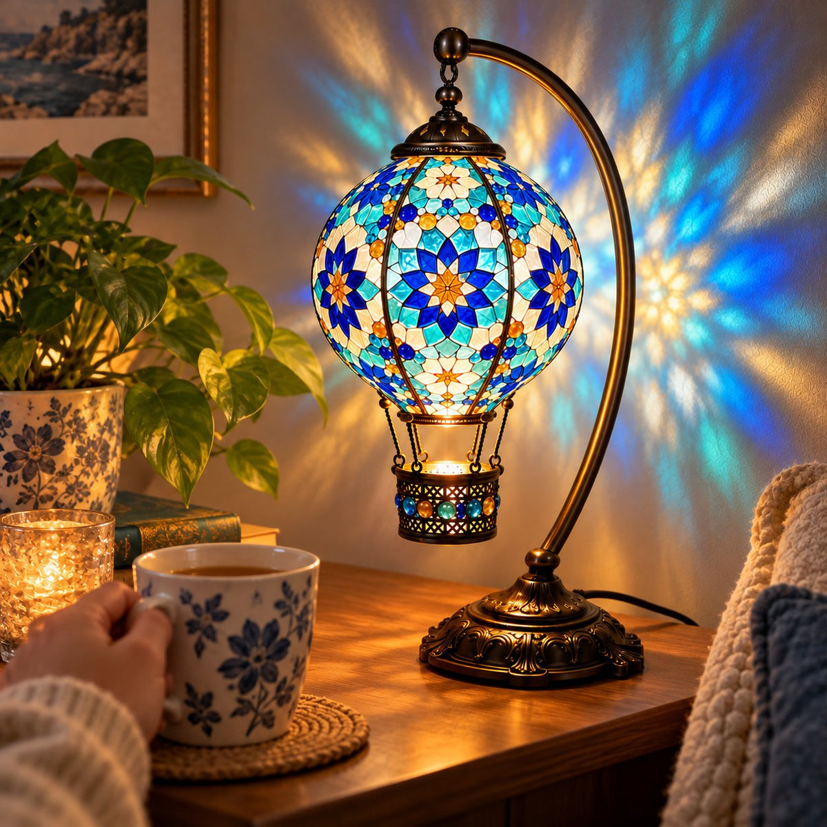 DIY Turkish Mosaic Hot Air Balloon Lamp Kit