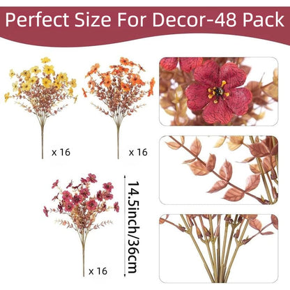 🍁UV-Resistant Artificial Daisy Flowers  for Fall Decor Halloween