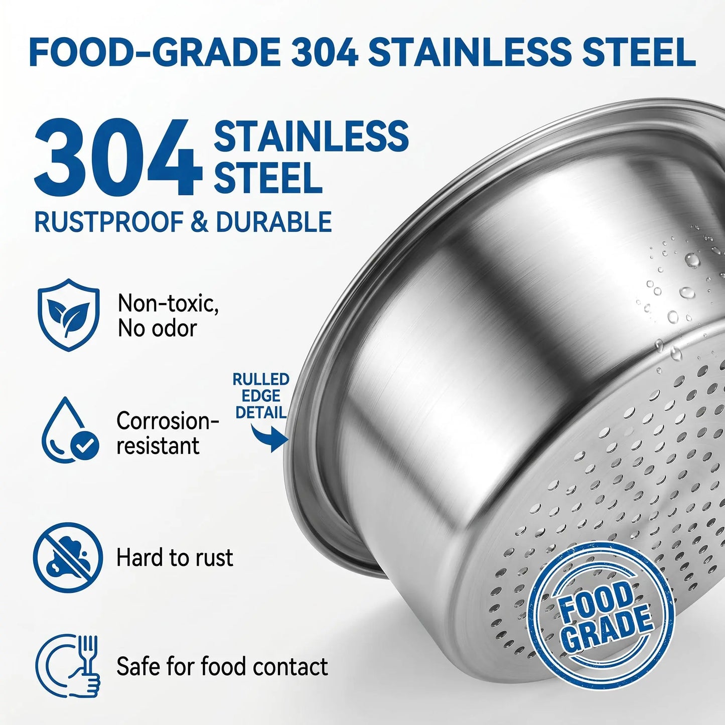 🔥 48% OFF 304 Stainless Steel Hanging Sink Strainer Basket – Rinse, Drain & Prep With Ease