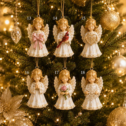 🔥😍⏳ Last Day 49% OFF – 👼 24-Day Angel Christmas Advent Calendar | 24 Unique Faith-Inspired Angel Ornaments with Hanging Loops for Daily Advent Surprises & Tree Display 🎄✨