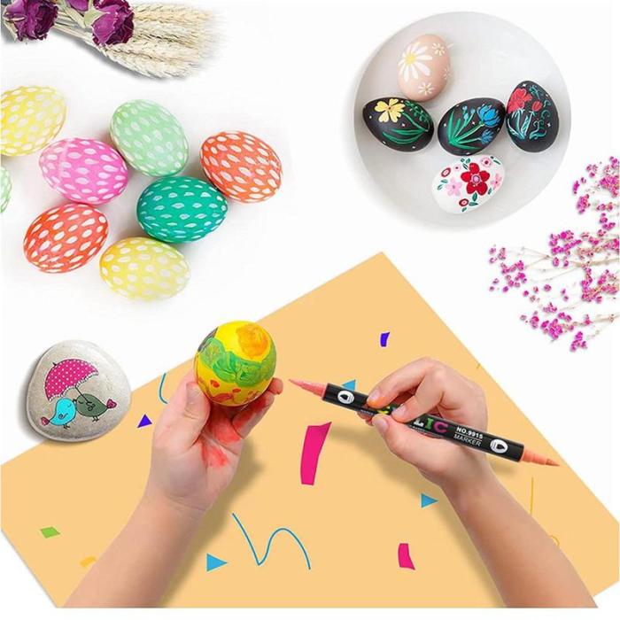 🎨Last Day🔥Dual Tip Acrylic Paint Pen Marker - 24/48/72/120 Colors