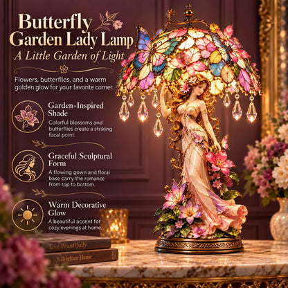 ⏳ Last Day 49% OFF – 🦋 Butterfly Blossom Fairy Light | Warm Floral Table Lamp with Crystal-Style Accents ✨