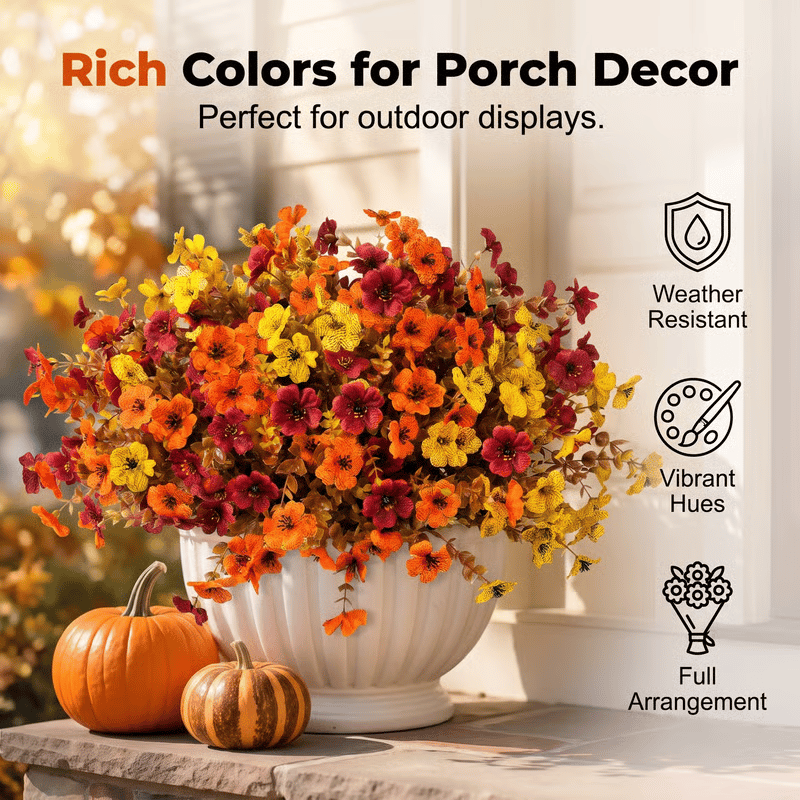 🍁UV-Resistant Artificial Daisy Flowers  for Fall Decor Halloween