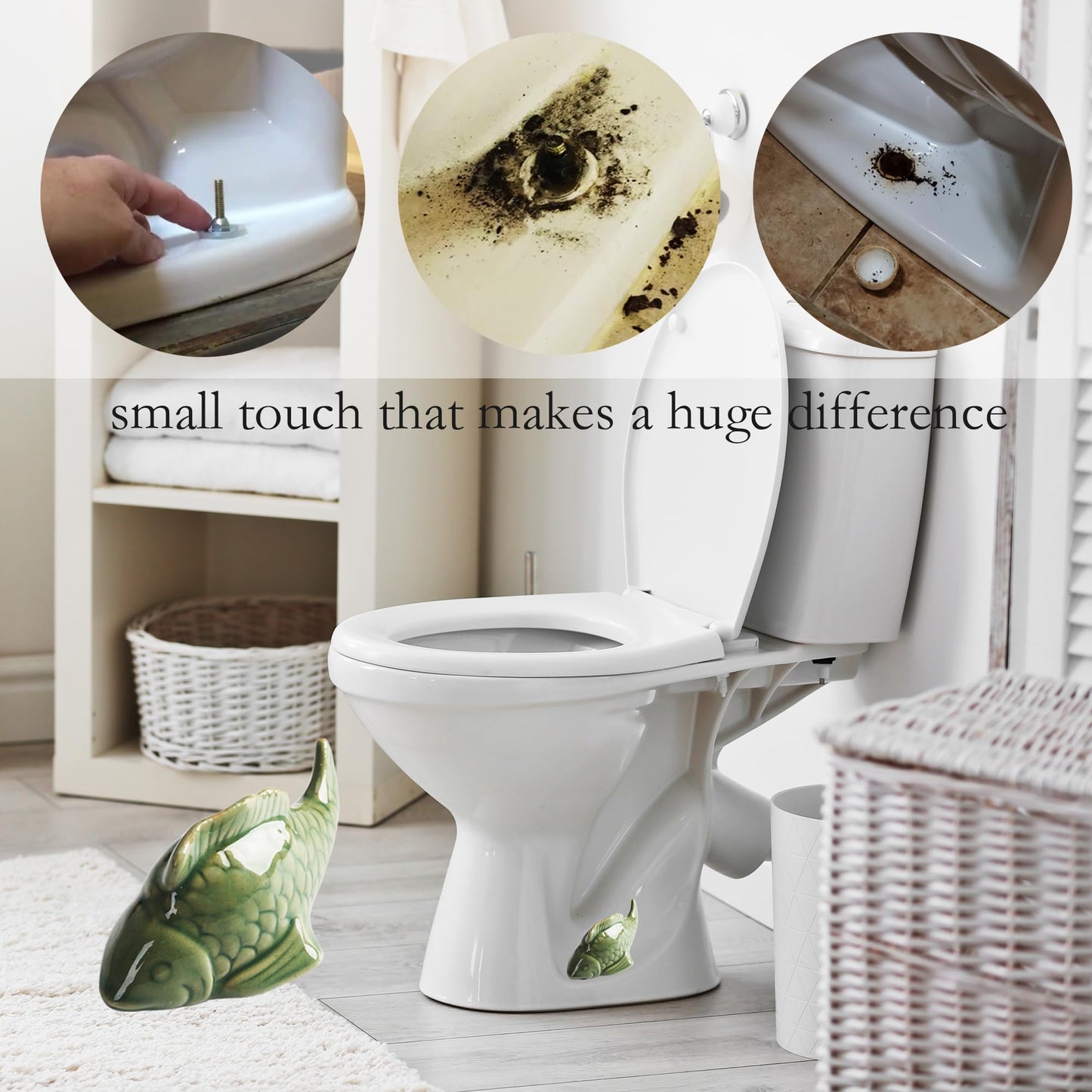 Hide Ugly Toilet Bolts