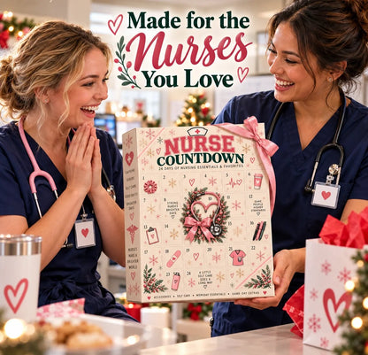 ❤️ CareHero™ 24-Day Advent Calendar – Heartfelt Holiday Countdown Gift for Nurses