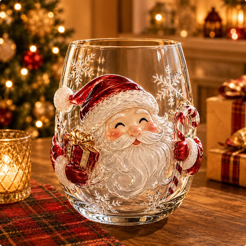 Christmas 3D Glass Cups – Turn Every Holiday Sip Into Something Magical 🎄