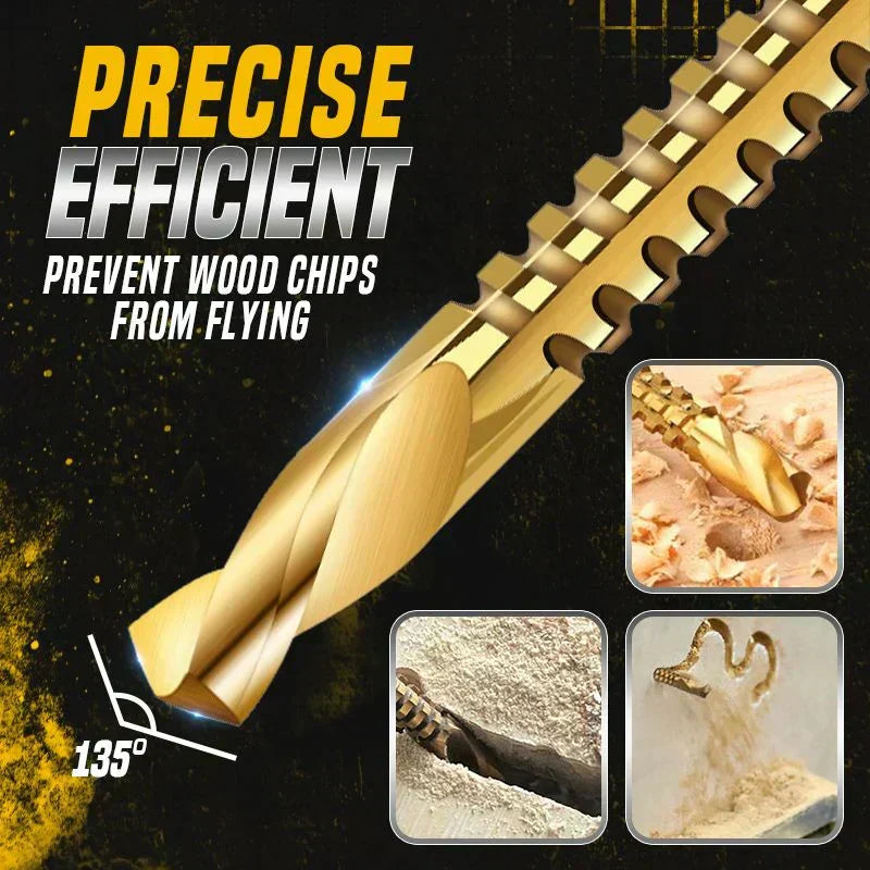 🔧 LIMITED-TIME 50% OFF! ⚙️ Twist Drill Bit Set – High-Speed Steel, Titanium-Coated & Multi-Material Ready 🧰