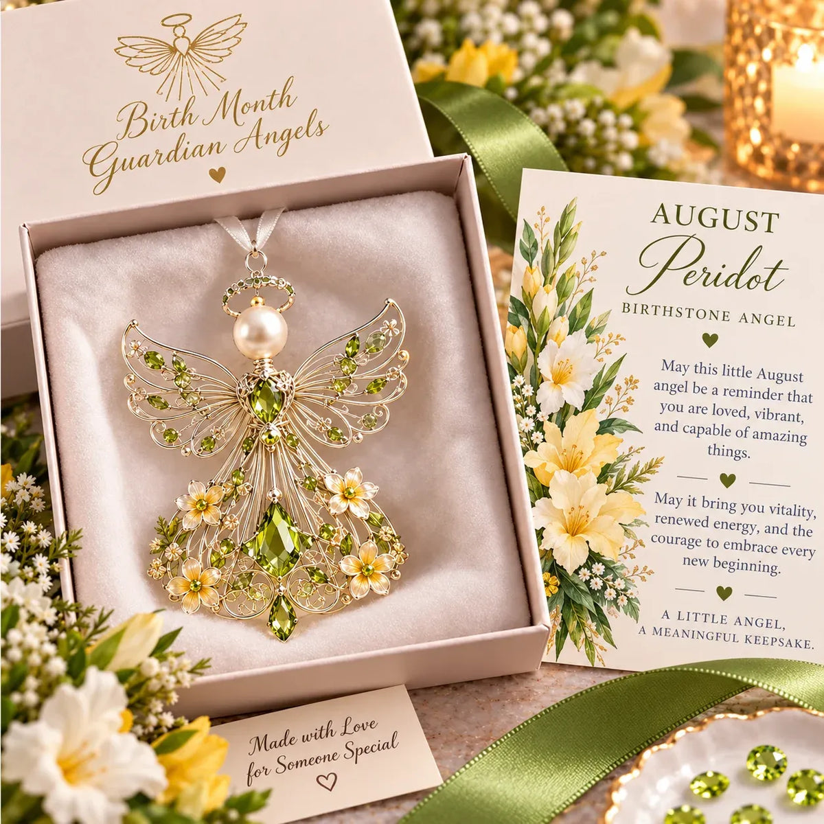 ⏳ Last Day 49% OFF – 👼 Birth Month Guardian Angel | 12 Birthstone-Inspired Keepsakes for Meaningful Gifts ✨