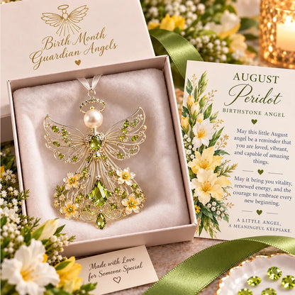 ⏳ Last Day 49% OFF – 👼 Birth Month Guardian Angel | 12 Birthstone-Inspired Keepsakes for Meaningful Gifts ✨