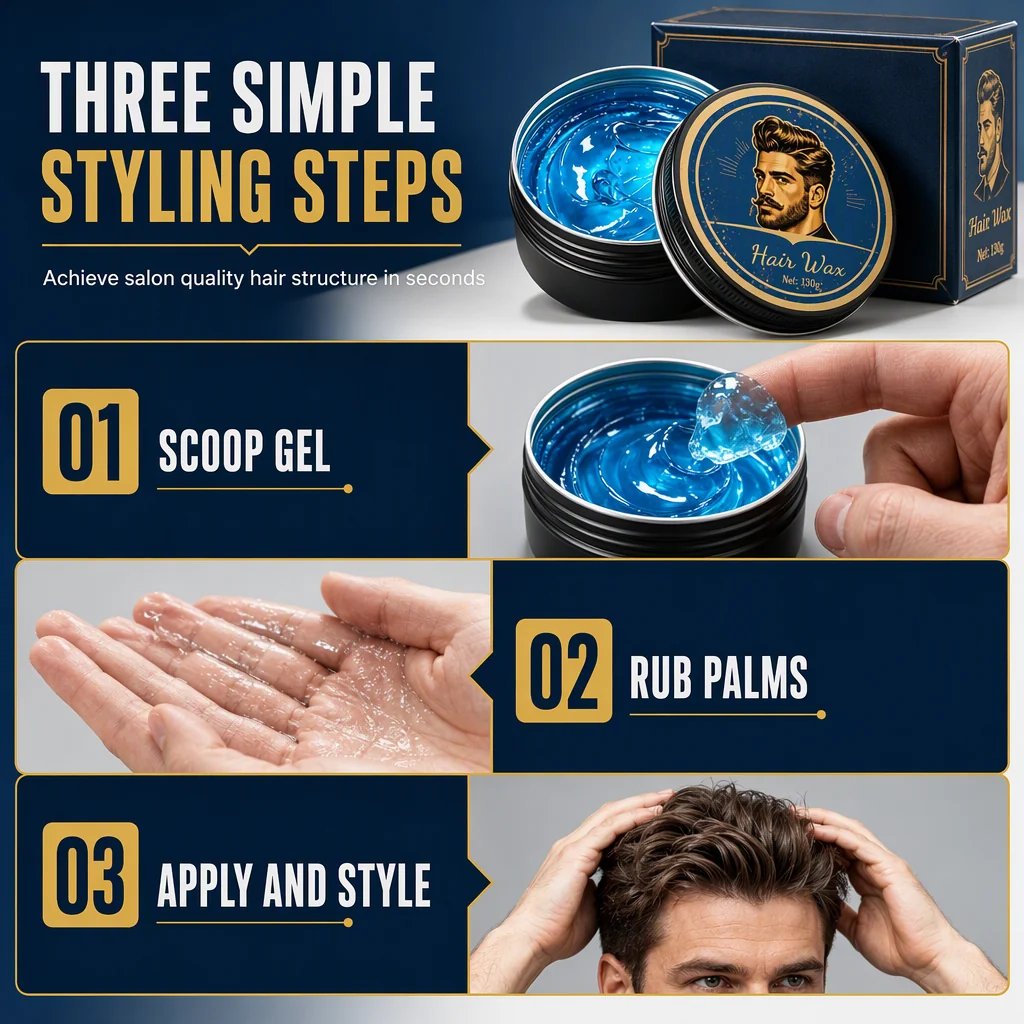 🎉💈 Cologne-Scented Men's Styling Pomade – 130 g