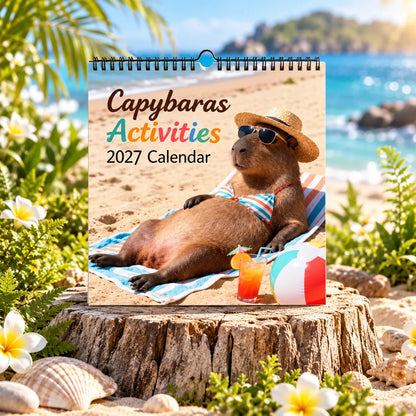🔥🐹 2027 Capybara Wall Calendar