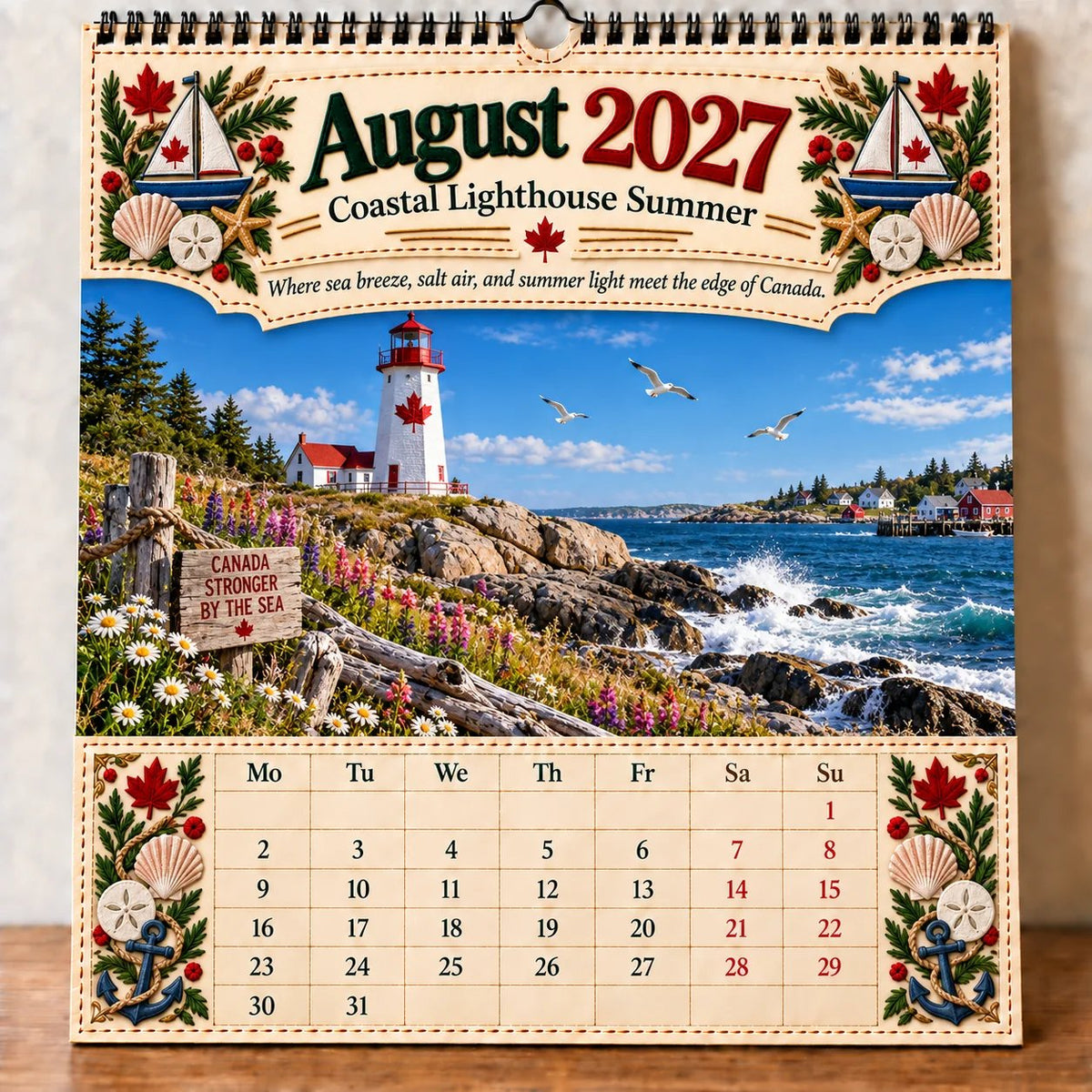 💯🇨🇦🍁 2027 Canada 160th Anniversary Commemorative Wall Calendar 🍁🇨🇦