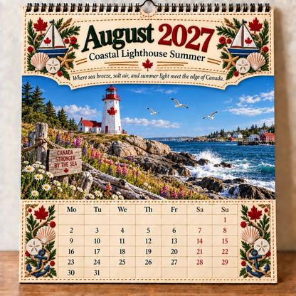 💯🇨🇦🍁 2027 Canada 160th Anniversary Commemorative Wall Calendar 🍁🇨🇦