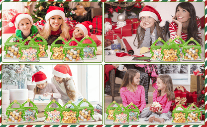 🎄Christmas Treat Bags, Kids Xmas Sealable Bags With Handle 10 PCS❄️