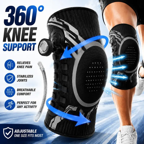 🏃 Dial‑Adjustable Knee Support Brace