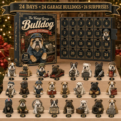 🔥🔧 Vintage Garage Bulldog Advent Calendar 2026 – 24 Days of Classic Bulldog Garage Surprises