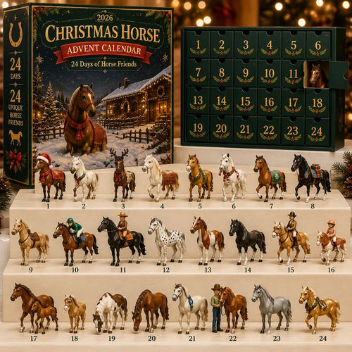 🐴 LAST DAY 49% OFF – 24 Days of Horse Friends Advent Calendar | 24 Unique Collectible Horse Figures & Equestrian Surprises for a Magical Christmas Countdown 🎄✨