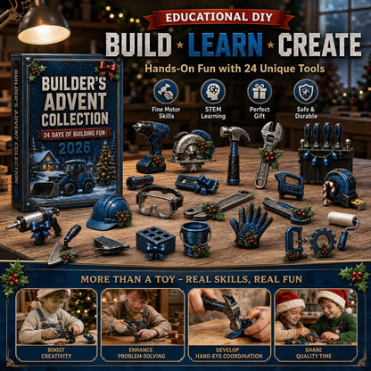 🔥Last 50 pcs✨Construction Crew Tools Advent Calendar 2026 - 24-Day Festive Countdown