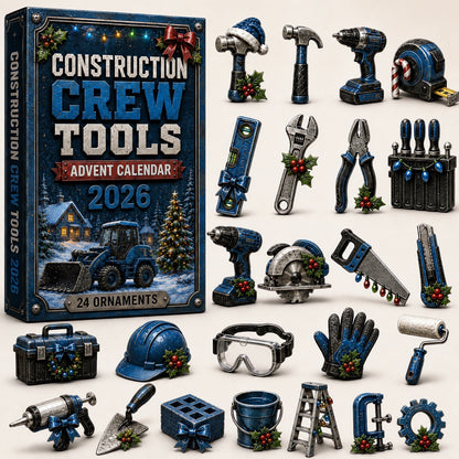 🔥Last 50 pcs✨Construction Crew Tools Advent Calendar 2026 - 24-Day Festive Countdown