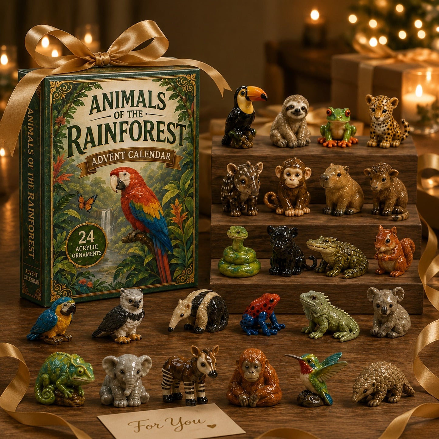 🦜Rainforest Animals Life Advent Calendar 2026 - 24-Day Festive Countdown