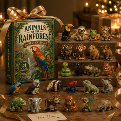 🦜Rainforest Animals Life Advent Calendar 2026 - 24-Day Festive Countdown
