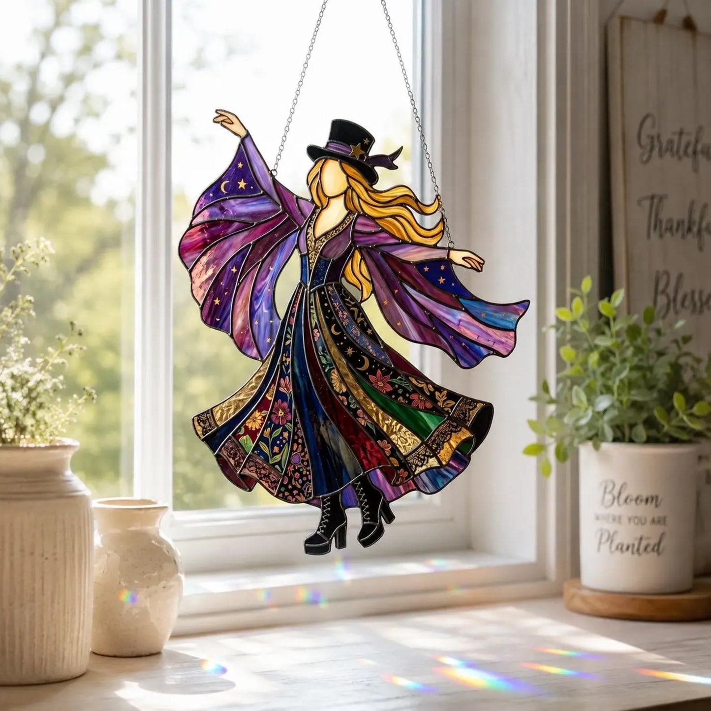 💥💃 Stevie Nicks 🤘 Handmade Stained Acrylic, single-sided printing