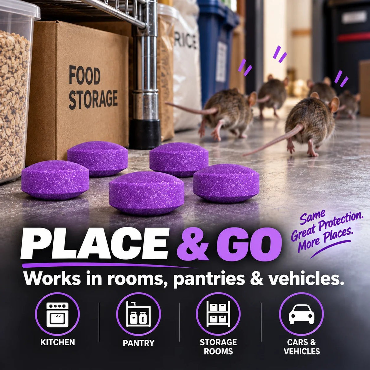Natural Plant-Based Rodent Repellent Balls (12 Pack) 🌿