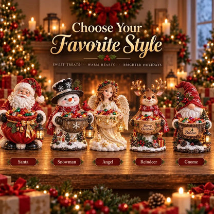 ✨ Lighted Christmas Candy Bowl Collection – 5 Festive Holiday Designs