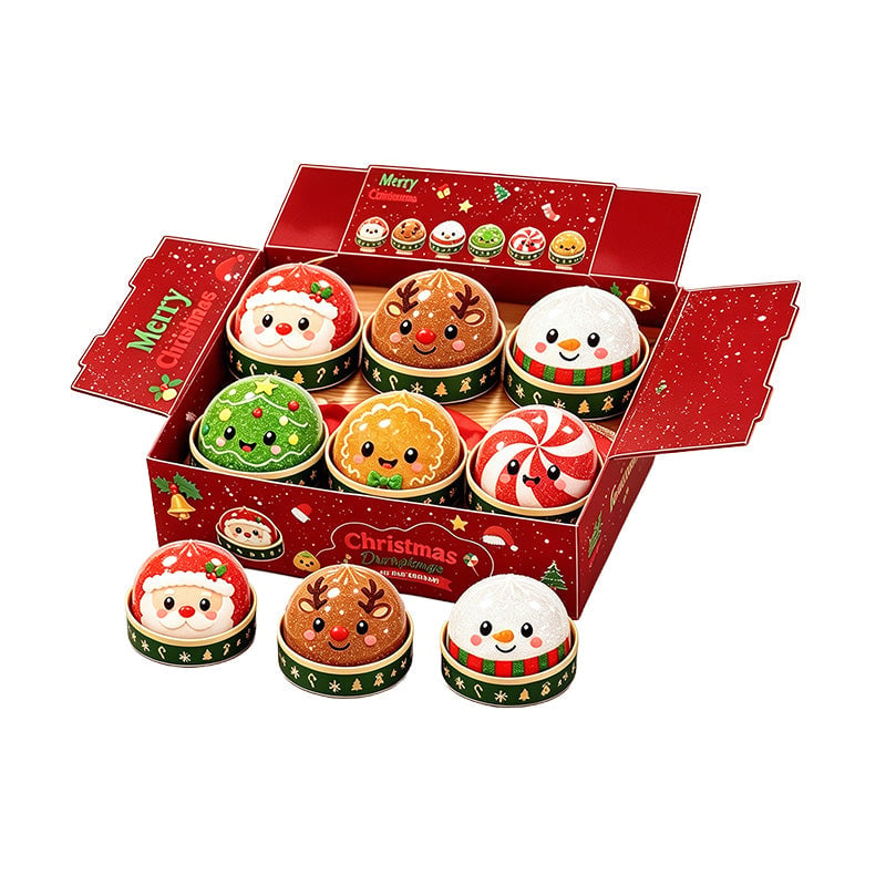 🎁Christmas Baozi Glitter Jelly Stress Relief Squishy Toy
