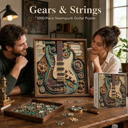 🔥Last Day 69% OFF-🧩Creative Steampunk Guitar 3D Puzzle