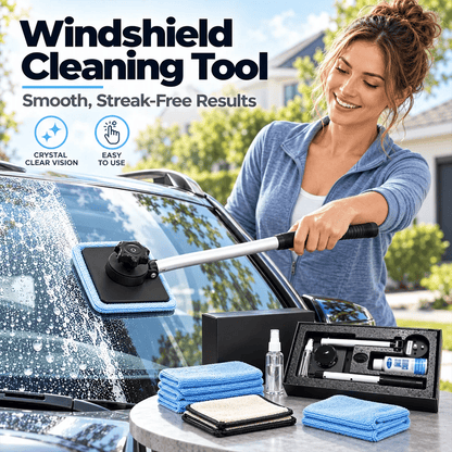 🧲 Dual-Magnet Car Windshield Cleaner ✨ Streak-Free Auto Window Cleaning Kit