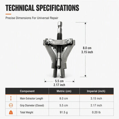 ⏰Universal 3-Jaw Broken Pipe Extractor for Hand Drills