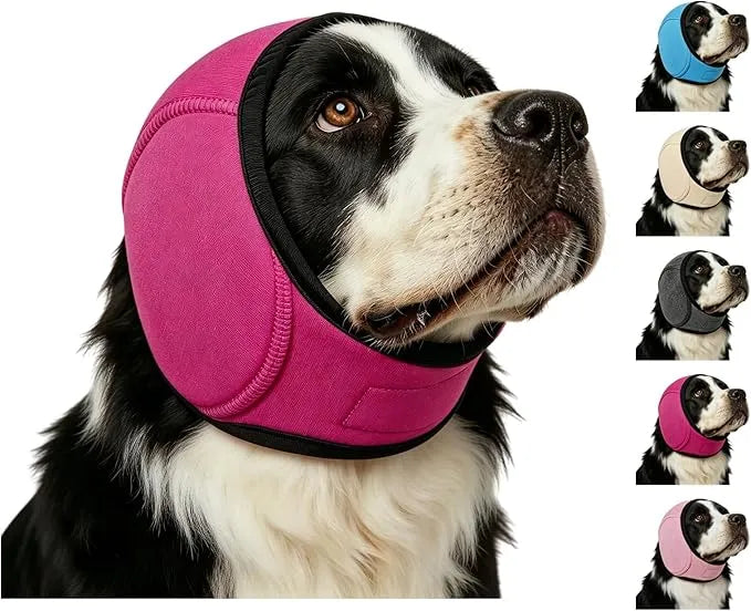 Calming Dog Ear Wrap | Noise-Reducing Ear Protection for Grooming, Bathing & Fireworks