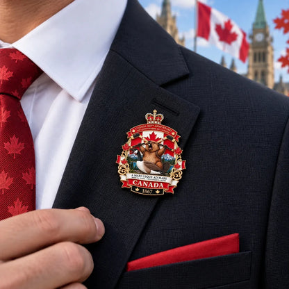 🍁 Canada 160th Anniversary “A Mari Usque Ad Mare” Tribute Badge | 3.5-Inch 3D Metal Enamel Keepsake 🇨🇦
