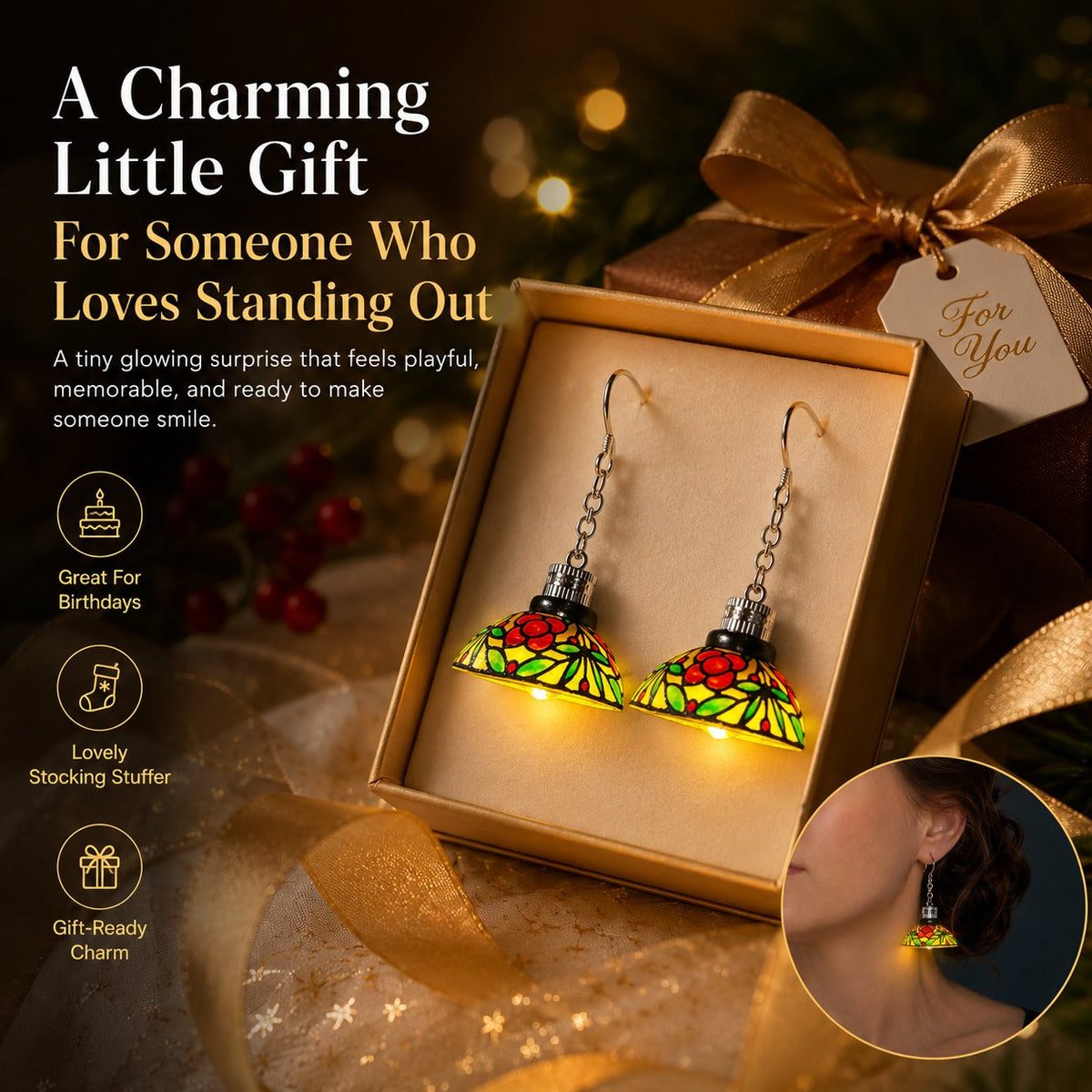 ✨Mini Chandelier Light Earrings For Costume Party Looks