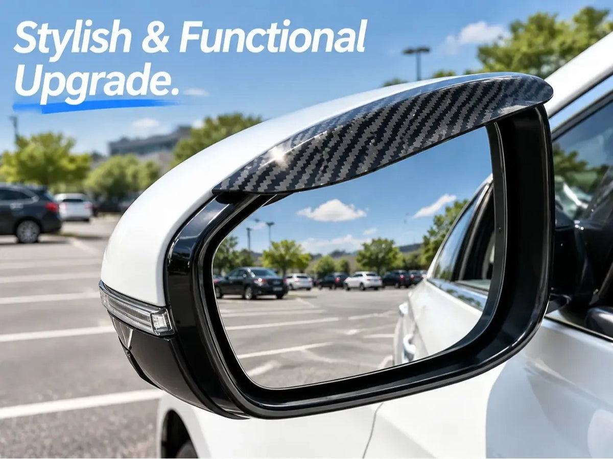 Snap-On Mirror Rain Visors