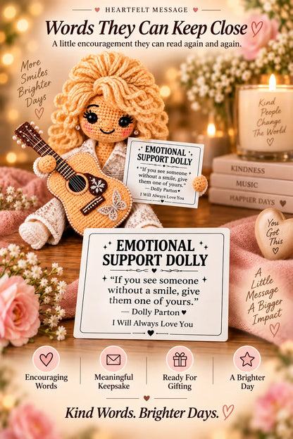 ⏳ Last Day 49% OFF – ❤️ Handmade Emotional Support Crochet Doll | Soft Keepsake with Heartfelt Message for Family, Friends & Meaningful Gifts 🎁