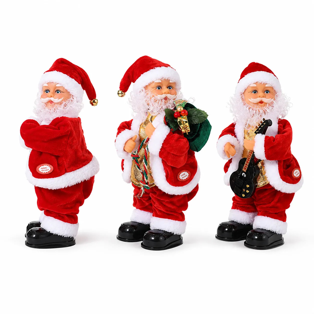 ⏳ Last Day 49% OFF – 🎅 Dancing Santa Claus Musical Christmas Toy Collection | Animated Dancing Motion, Festive Music & 3 Fun Santa Designs for Holiday Displays 🎶✨