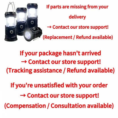 Foldable Compact LED Lanterns💡 - Durable, Waterproof, Solar-USB Rechargeable, Solar Powered, Brightness Adjustable, Heat/Freeze Ready, Batteries-Included Emergency Lights with Flashlight Mode