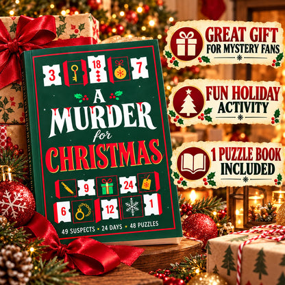 🎄🔍 Christmas Murder Mystery Book — 24 Days to Solve the Crime!