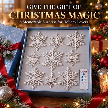 🔥 50% OFF ❄️ LED Snowflake Wall Lights – Magical Christmas Home Decor
