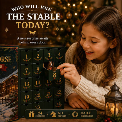 🐴 LAST DAY 49% OFF – 24 Days of Horse Friends Advent Calendar | 24 Unique Collectible Horse Figures & Equestrian Surprises for a Magical Christmas Countdown 🎄✨
