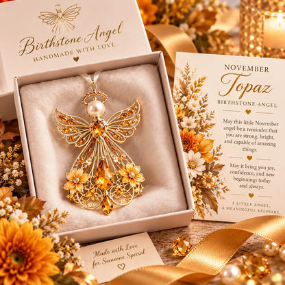 ⏳ Last Day 49% OFF – 👼 Birth Month Guardian Angel | 12 Birthstone-Inspired Keepsakes for Meaningful Gifts ✨