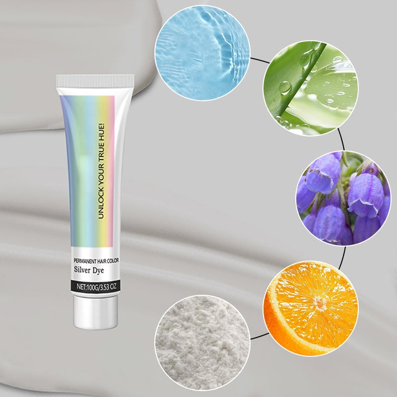 ✨This Week's Special Price $12.99💥 2-in-1 Natural Essence Extract Silver Hair Dye