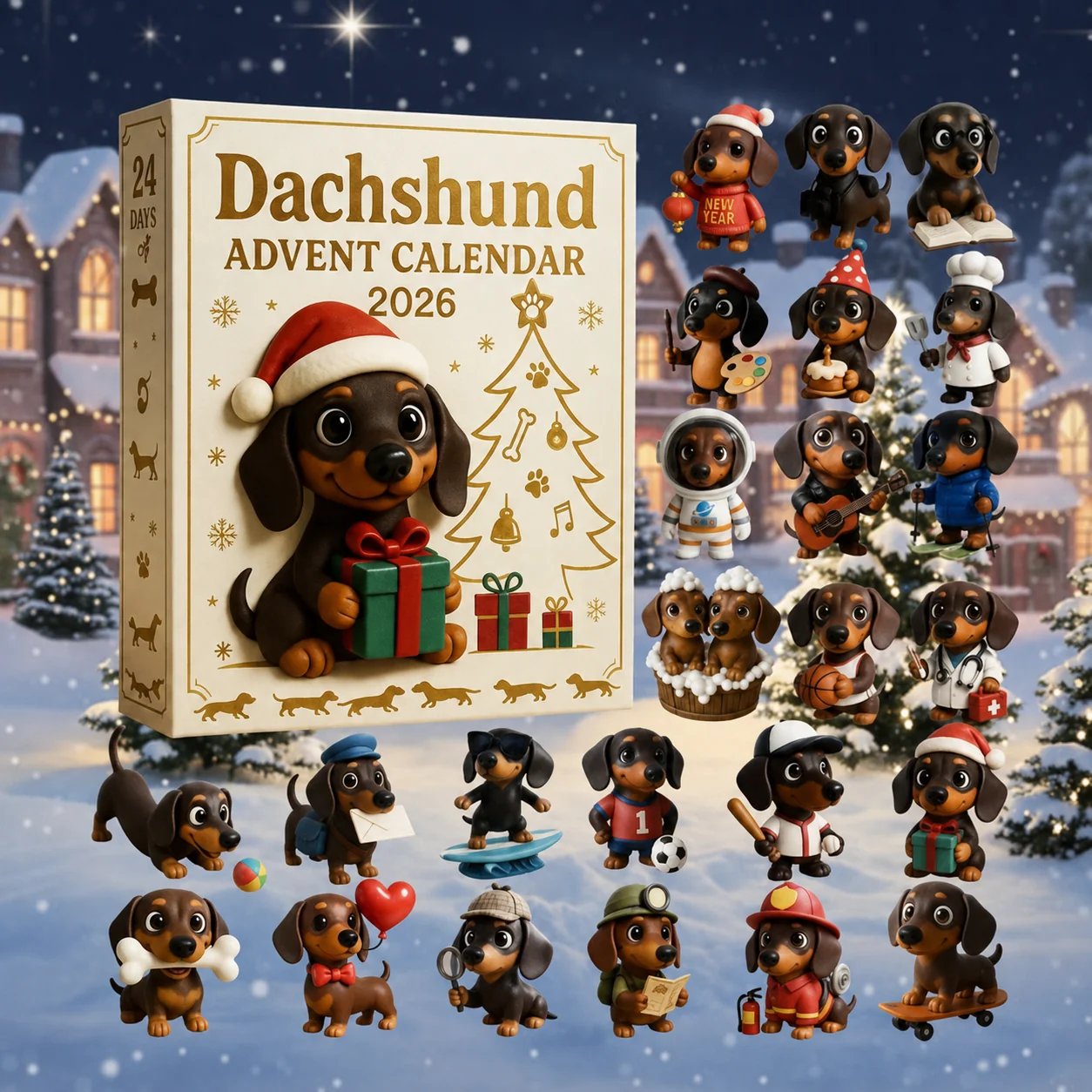 🎄🐾 2026 Dachshund Advent Calendar 🐶