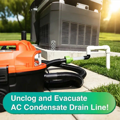 AC Drain Line Cleaner Adapter Evacuates & Unclog AC Drain Line