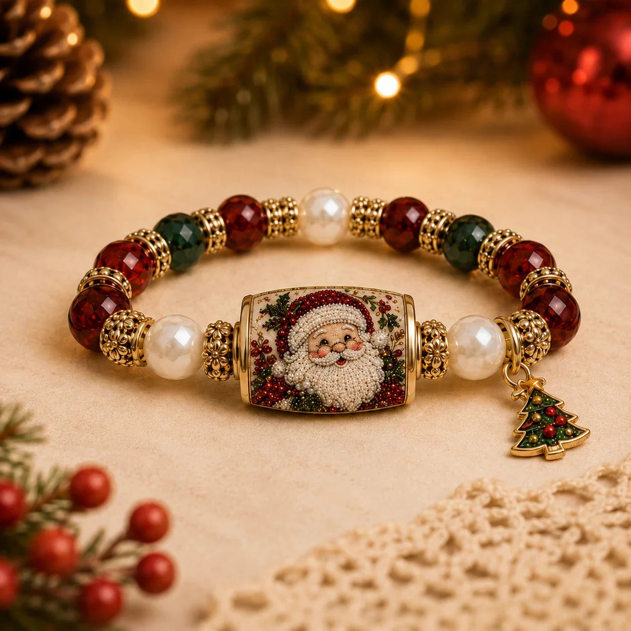 🏆Hot Sale 62% OFF🎄Christmas Magic Collection Pearl Bracelet — 2026 Limited Meaningful Edition