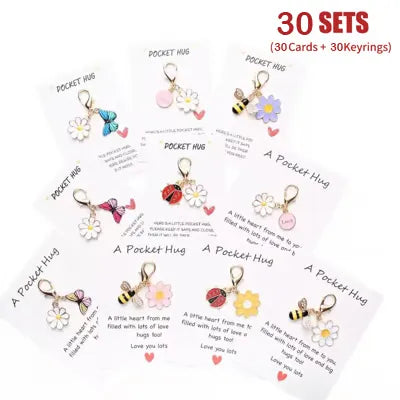 ✨Crafted by Hand-20 Sets Hug Favors(🦋Butterfly, Ladybird, Flower, Bee)