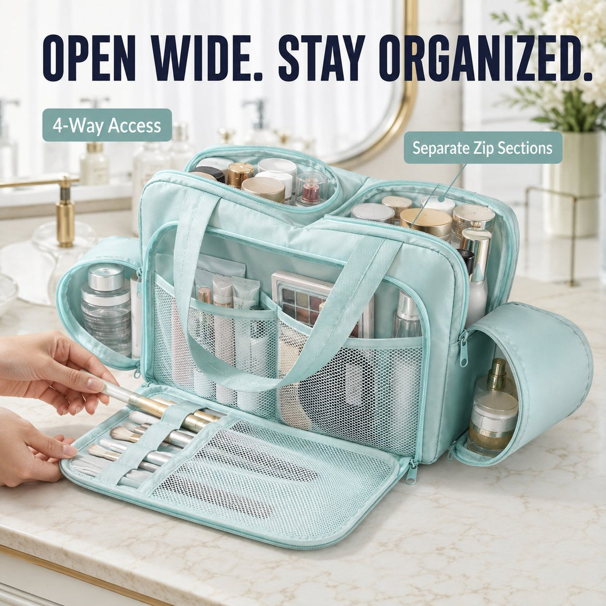 🎒 Multi-Pocket Travel Organizer – Keep Every Essential in Its Place