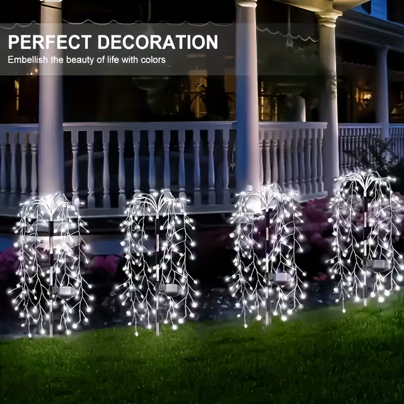 ✨ Solar Garden Lights Outdoor Decor – 120 LEDs, IP55 Waterproof, Easy Install 🌙